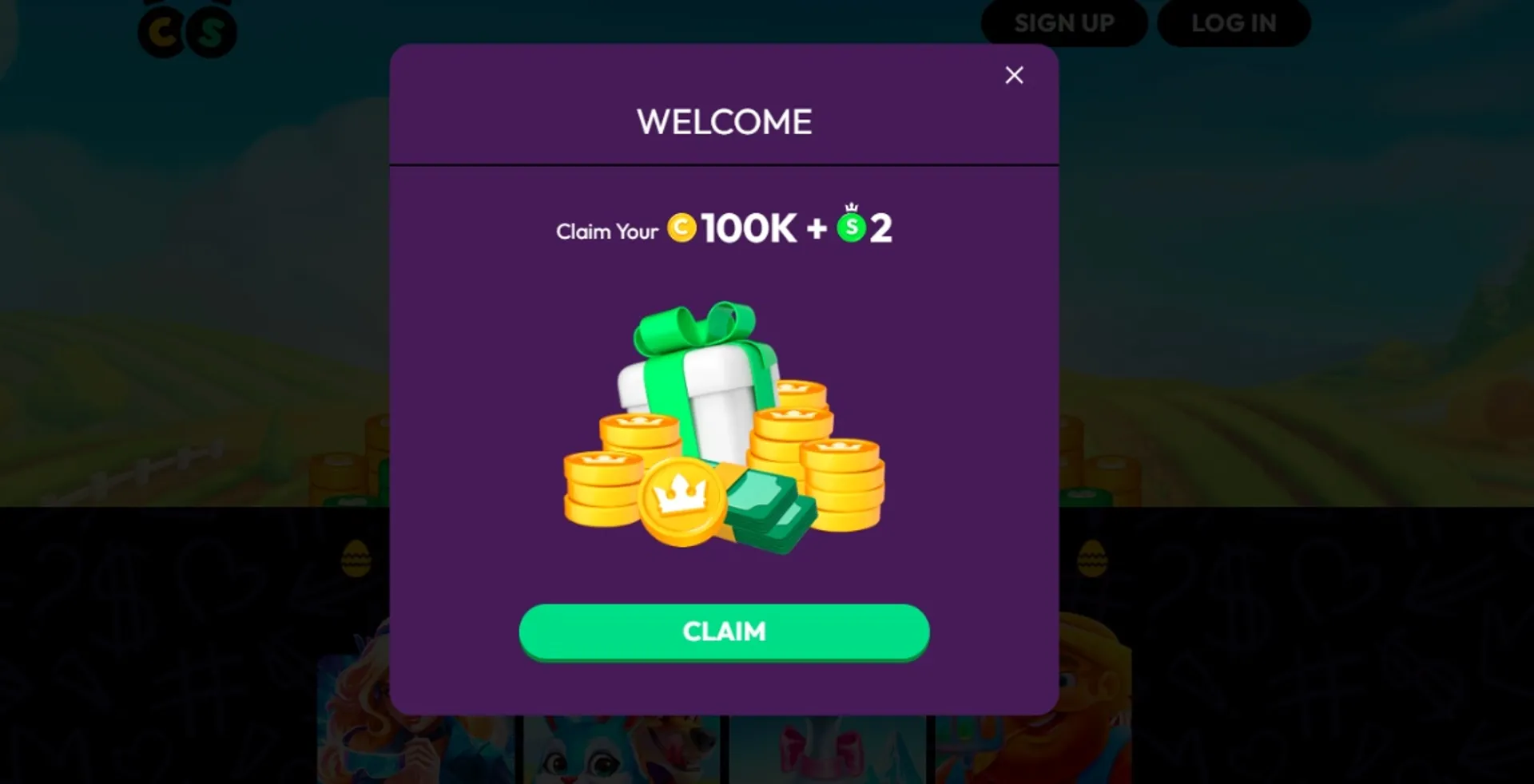 Cashout indisponível